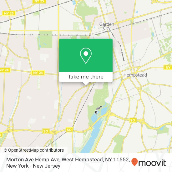 Mapa de Morton Ave Hemp Ave, West Hempstead, NY 11552