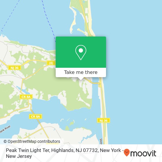 Peak Twin Light Ter, Highlands, NJ 07732 map