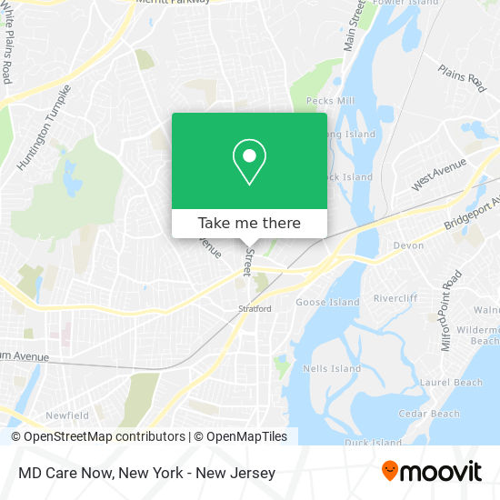 MD Care Now map