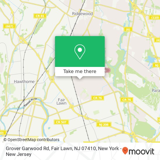 Grover Garwood Rd, Fair Lawn, NJ 07410 map
