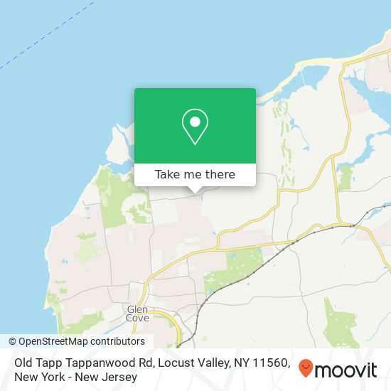 Mapa de Old Tapp Tappanwood Rd, Locust Valley, NY 11560