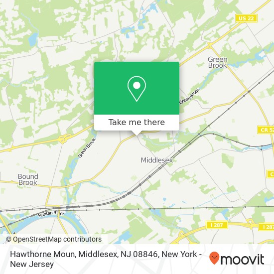 Hawthorne Moun, Middlesex, NJ 08846 map