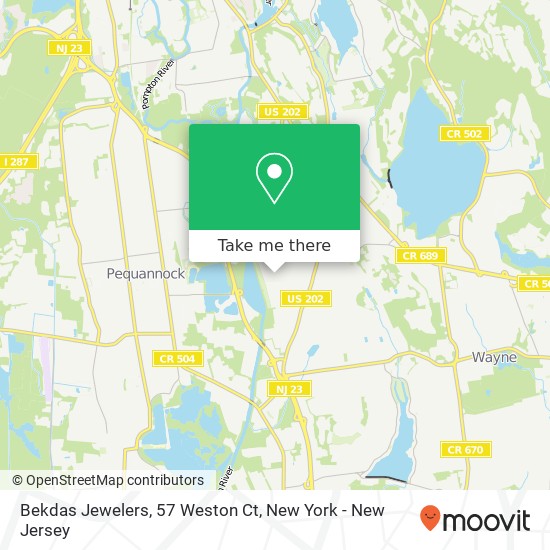 Bekdas Jewelers, 57 Weston Ct map