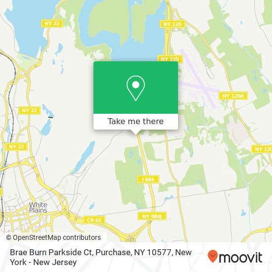 Mapa de Brae Burn Parkside Ct, Purchase, NY 10577