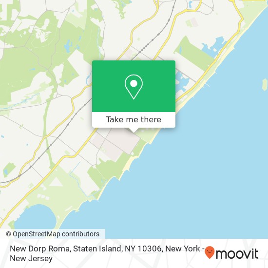 Mapa de New Dorp Roma, Staten Island, NY 10306