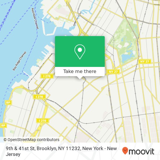 9th & 41st St, Brooklyn, NY 11232 map