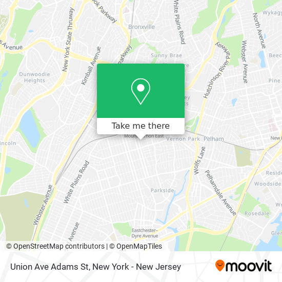 Mapa de Union Ave Adams St
