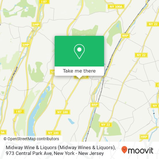 Midway Wine & Liquors (Midway Wines & Liquors), 973 Central Park Ave map