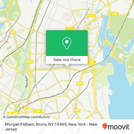 Mapa de Morgan Pelham, Bronx, NY 10469