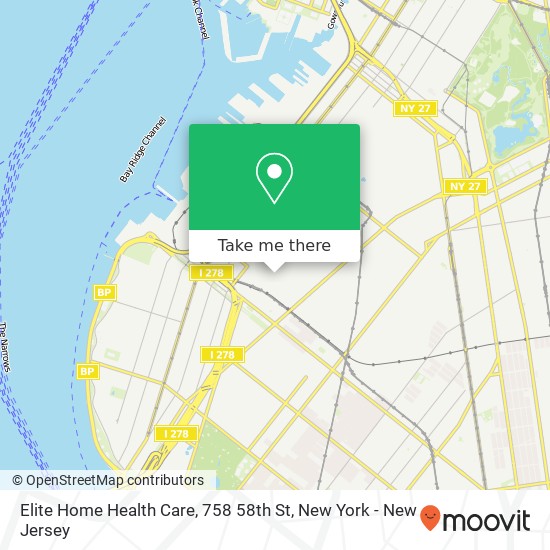 Mapa de Elite Home Health Care, 758 58th St