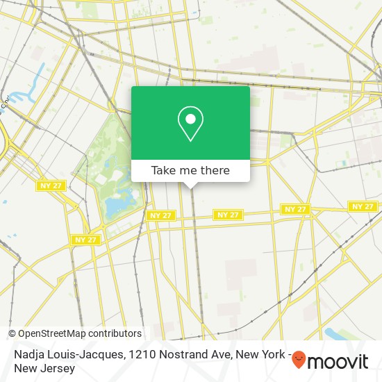 Mapa de Nadja Louis-Jacques, 1210 Nostrand Ave