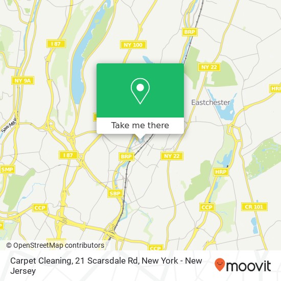 Mapa de Carpet Cleaning, 21 Scarsdale Rd