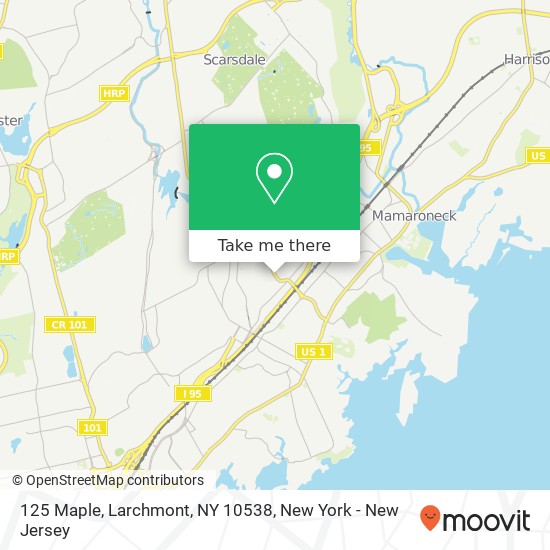 125 Maple, Larchmont, NY 10538 map