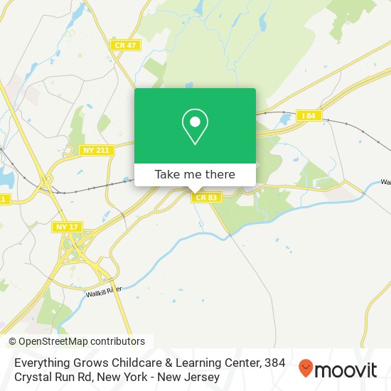 Everything Grows Childcare & Learning Center, 384 Crystal Run Rd map