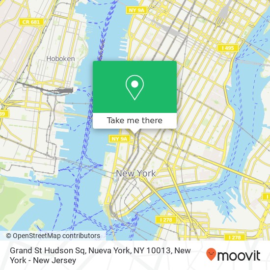 Grand St Hudson Sq, Nueva York, NY 10013 map