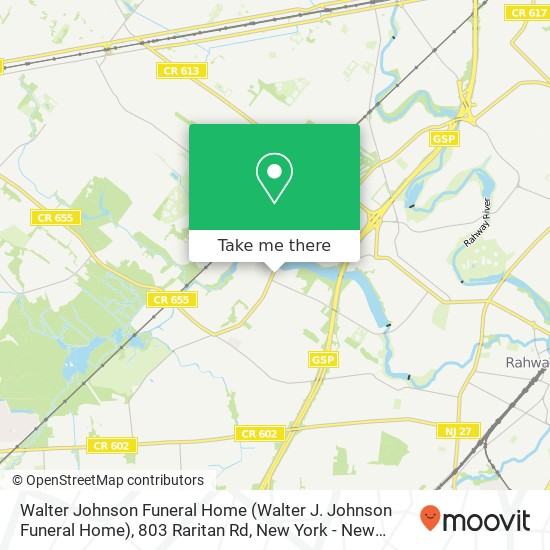 Walter Johnson Funeral Home (Walter J. Johnson Funeral Home), 803 Raritan Rd map