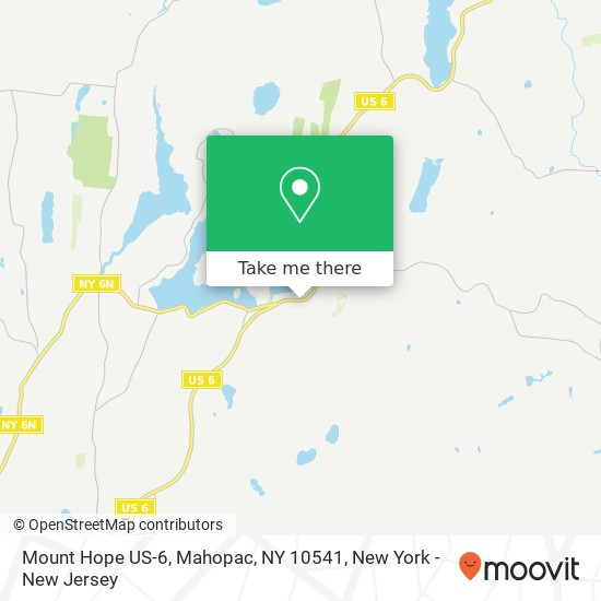 Mapa de Mount Hope US-6, Mahopac, NY 10541