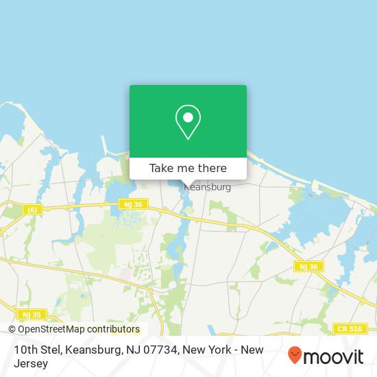 Mapa de 10th Stel, Keansburg, NJ 07734