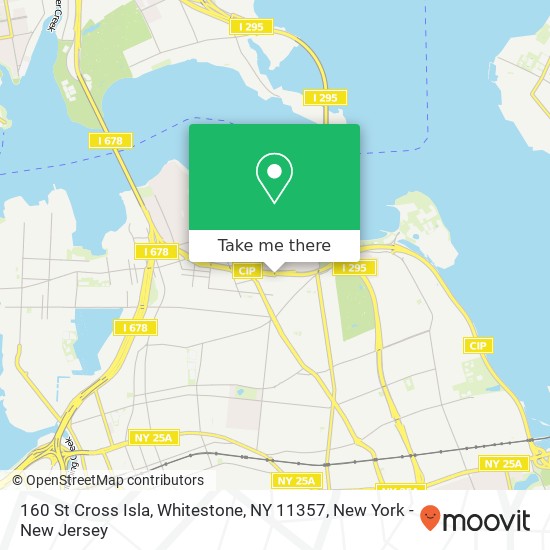 Mapa de 160 St Cross Isla, Whitestone, NY 11357