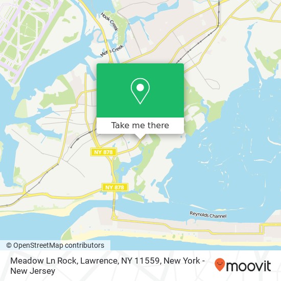 Mapa de Meadow Ln Rock, Lawrence, NY 11559