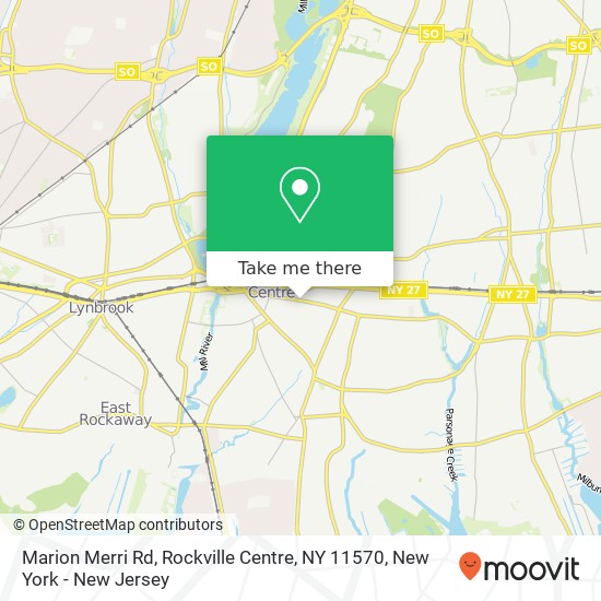 Mapa de Marion Merri Rd, Rockville Centre, NY 11570