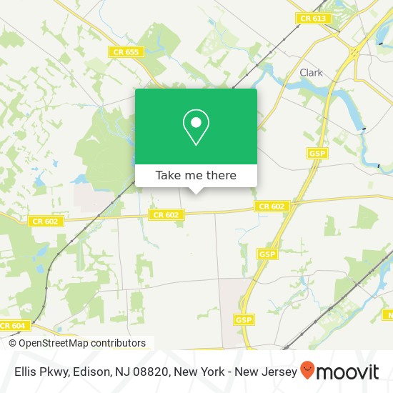 Mapa de Ellis Pkwy, Edison, NJ 08820