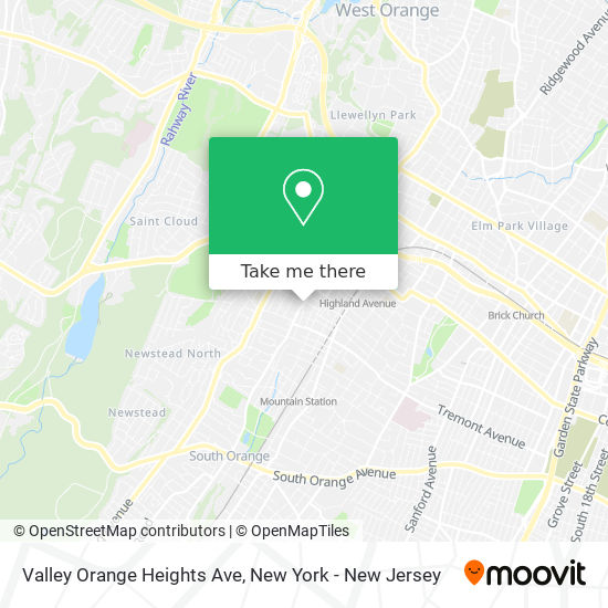 Mapa de Valley Orange Heights Ave