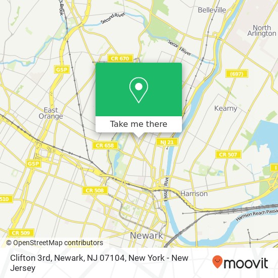 Clifton 3rd, Newark, NJ 07104 map