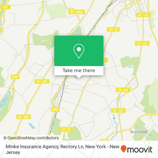 Mapa de Minke Insurance Agency, Rectory Ln