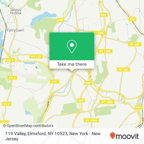 Mapa de 119 Valley, Elmsford, NY 10523