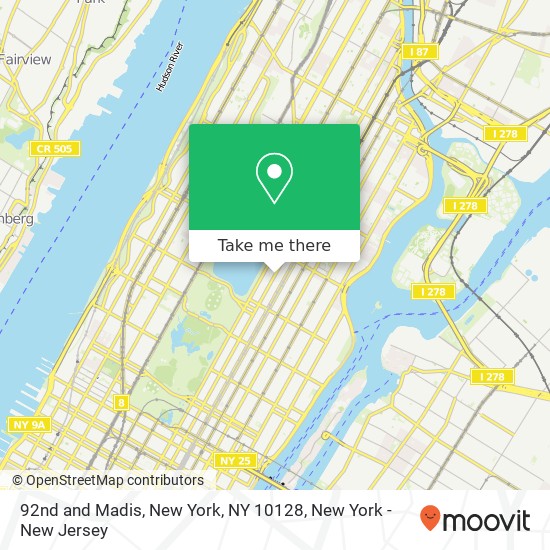 Mapa de 92nd and Madis, New York, NY 10128