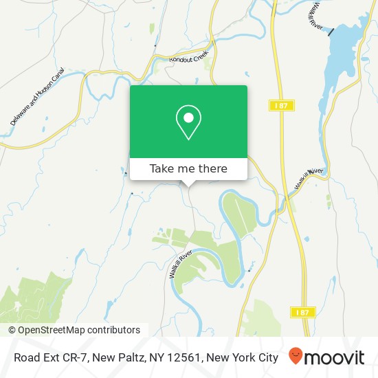 Mapa de Road Ext CR-7, New Paltz, NY 12561