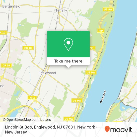 Mapa de Lincoln St Boo, Englewood, NJ 07631