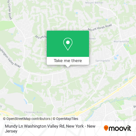 Mapa de Mundy Ln Washington Valley Rd