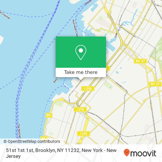 51st 1st 1st, Brooklyn, NY 11232 map