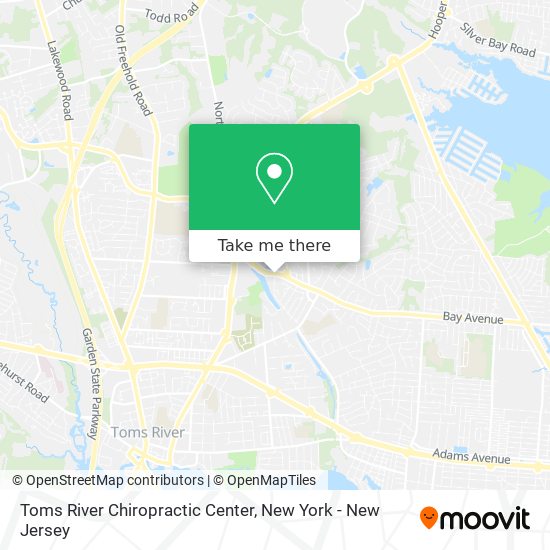 Toms River Chiropractic Center map