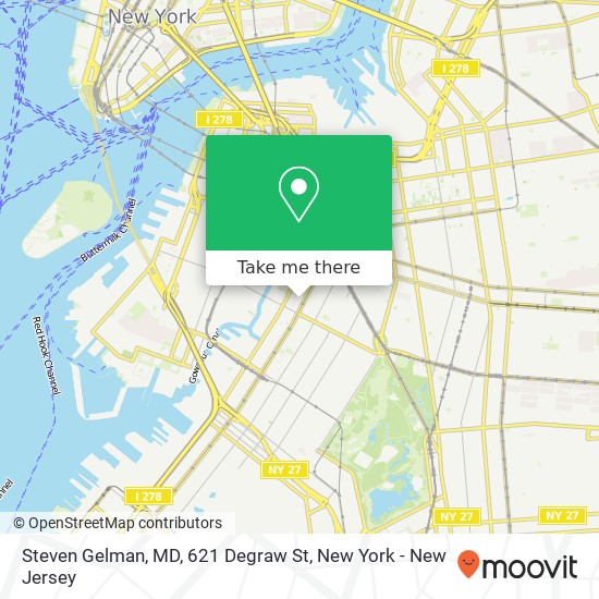 Steven Gelman, MD, 621 Degraw St map