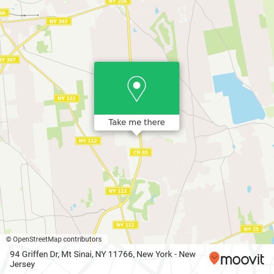 94 Griffen Dr, Mt Sinai, NY 11766 map