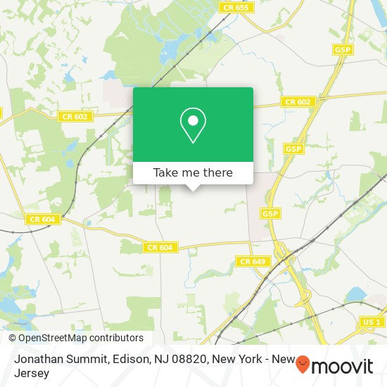 Jonathan Summit, Edison, NJ 08820 map