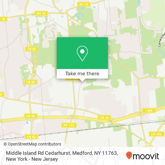 Middle Island Rd Cedarhurst, Medford, NY 11763 map