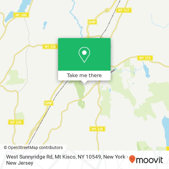 Mapa de West Sunnyridge Rd, Mt Kisco, NY 10549