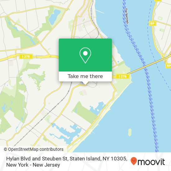 Mapa de Hylan Blvd and Steuben St, Staten Island, NY 10305