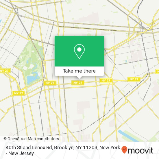 40th St and Lenox Rd, Brooklyn, NY 11203 map