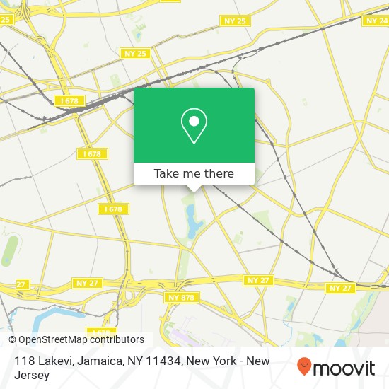 Mapa de 118 Lakevi, Jamaica, NY 11434