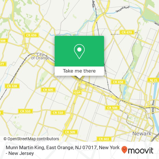 Munn Martin King, East Orange, NJ 07017 map