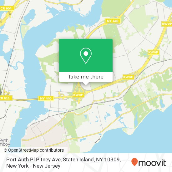 Mapa de Port Auth Pl Pitney Ave, Staten Island, NY 10309