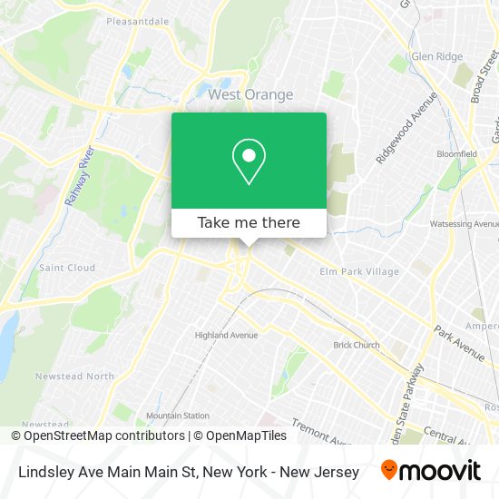 Mapa de Lindsley Ave Main Main St
