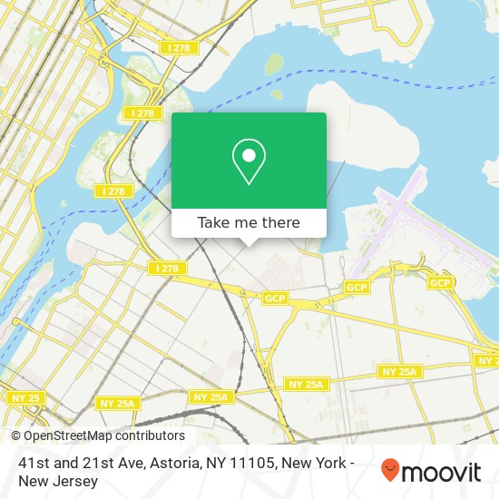 41st and 21st Ave, Astoria, NY 11105 map
