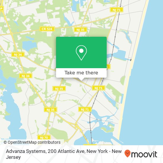 Mapa de Advanza Systems, 200 Atlantic Ave