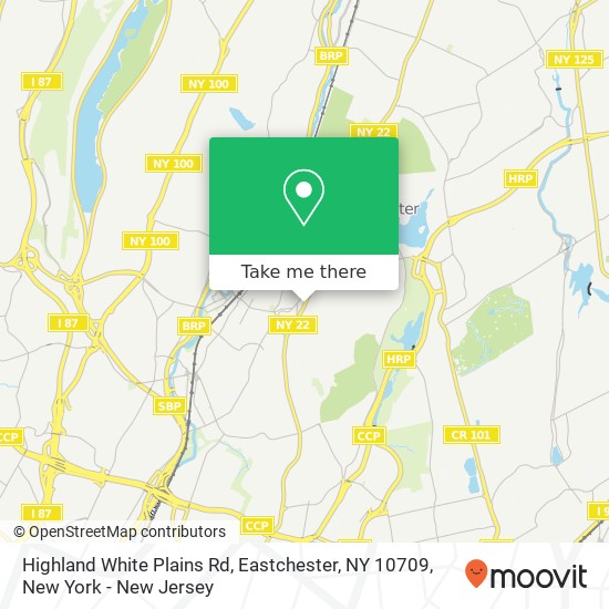 Mapa de Highland White Plains Rd, Eastchester, NY 10709